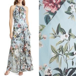 black satin halter dresses Petal and Pup Women's Anabelle Halter Neck Midi Dress main image 0